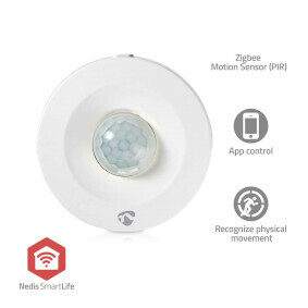 Nedis ZBSM10WT / Bewegungsmelder / Zigbee 3.0 / SmartLife / IP20 / Melderwinkel: 120° / Reichweite: 5 m 