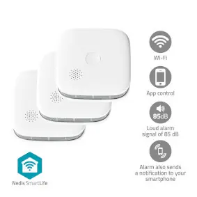 Nedis WIFIDS21WT3 / Smarter Rauchmelder / WLAN / SmartLife 