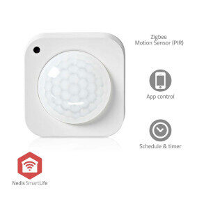 Nedis ZBSM20WT / Bewegungssensor / Zigbee 3.0 / SmartLife / CR123A Batterie / USB / Winkel: 100° / Reichweite: 7 m 
