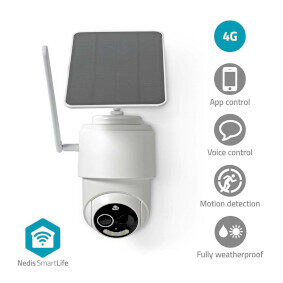 Nedis SIMCBO50WT / Smarte Außenkamera / 4G / SmartLife / Full HD 1080p / Neigbar / IP65 / microSD 