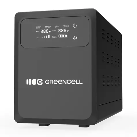 Green Cell 2000VA / 1200W / Notstromversorgung / 2-6 ms / 24V / 2x Schuko