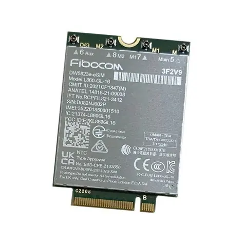 DELL DW5823E Drahtloses Mobilfunkmodem 4G / 150 Mbit/s / PCI-Express 2.0