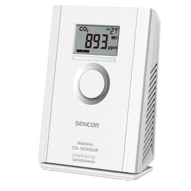 Sencor SWS CO2 PRO weiß / Kabelloser CO2-Konzentrationssensor