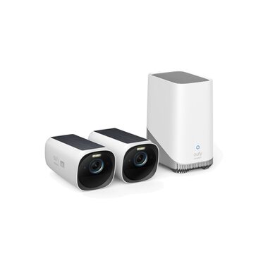 Anker Eufy S330 weiß / Outdoor IP-Kamera mit Solarladung / 2x Kamera + HomeBase 3 Einheit / 4K
