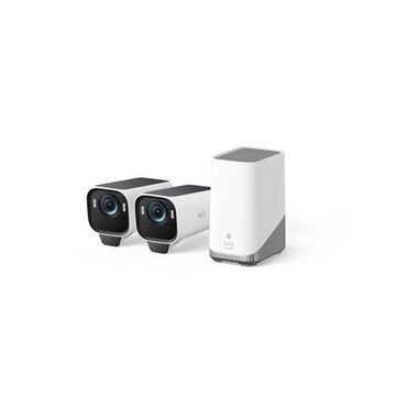 Anker Eufy S3 Pro weiß / Outdoor IP-Kamera mit Solarladung / 2x Kamera + HomeBase 3 Einheit / 4K