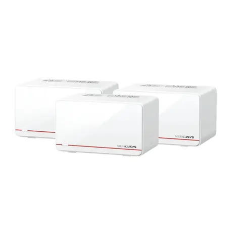 TP-LINK Mercusys Halo H37BE (3er-Pack) / WLAN-Router BE6500 / Dualband / 2,4 GHz 688 Mbit/s / 5 GHz 5760 Mbit/s / 3x GLAN