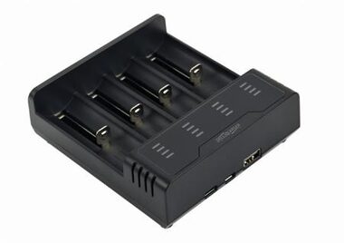 Gembird BC-USB-02 Akkuladegerät für 4 Stück / Ni-MH + Li- ION