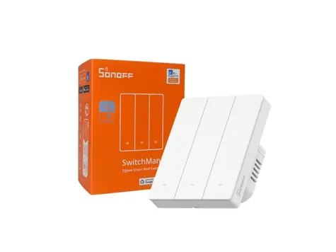 Sonoff ZBM5 SwitchMan Zigbee Smart-Wandschalter / 3 Tasten / 80 mm / weiß
