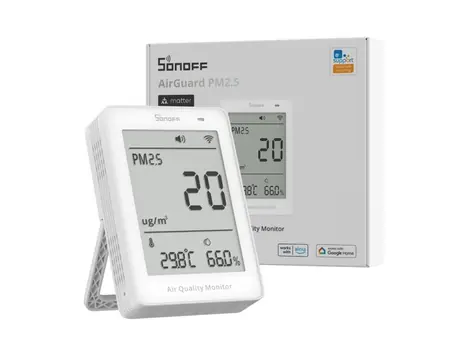 Sonoff SAWF-07P AirGuard Luftqualitätsmonitor PM2.5/PM10 mit Matter via Wi-Fi