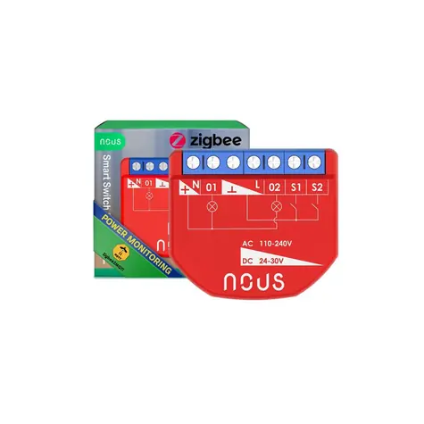 Nous B3Z ZigBee SMART Switch Modul / 2 Kanäle / Verbrauchsmessung