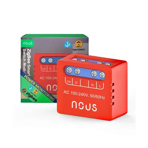 Nous B5Z ZigBee MINI SMART -Schaltermodul / 1 Kanal / Verbrauchsmessung