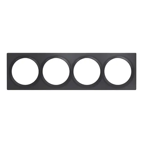 Fibaro Walli Vierfach-Abdeckplatte FG-Wx-PP-0009-8 / Vierfachrahmen für Walli-Schalter, grau