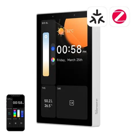 Sonoff NSPanel Pro 120 US-Version weiß / Intelligentes Multifunktions-LCD-Bedienfeld / WLAN / Bluetooth / ZigBee 