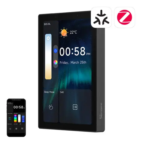 Sonoff NSPanel Pro 120 US-Version, schwarz / Intelligentes Multifunktions-LCD-Bedienfeld / WLAN / Bluetooth / ZigBee 