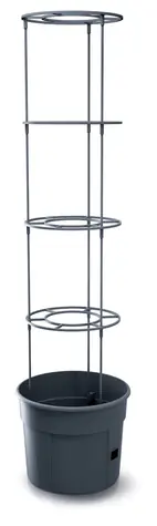 Prosperplast TOMATO GROWER Topf für den Anbau von Tomaten 39,2 cm Anthrazit