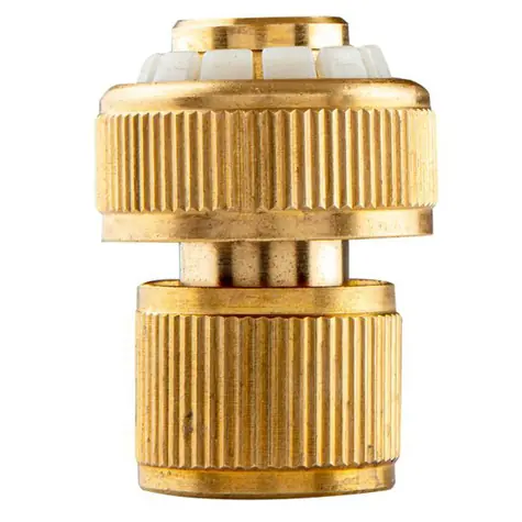 Neo Tools 15-733 Gold / Schnellkupplung mit STOP-Funktion / Material Messing / 3/4"