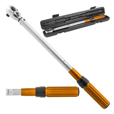 Neo Tools 08-837 / Zweiwege-Drehmomentschlüssel / 60-330 Nm / 1/2" / Ganzmetallstruktur / für Rechts- und Linkshänder