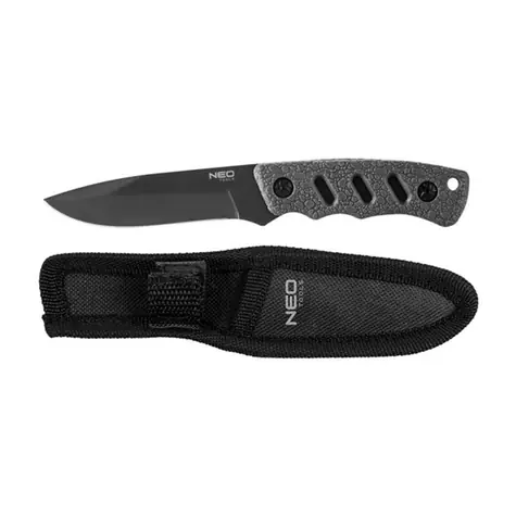 Neo Tools 63-106 / Full-Tang-Messer / Edelstahl / 165mm / 94mm / gummierter Griff / Nylonscheide / Lagerverkauf