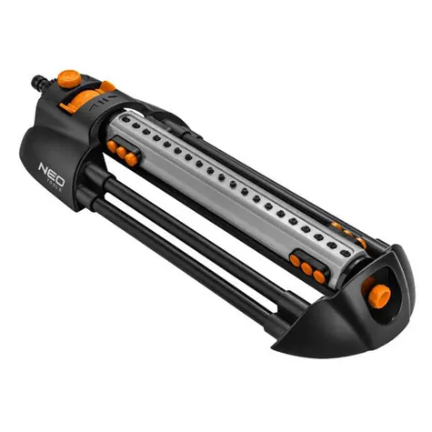 Neo Tools 15-772 orange-schwarz / Oszillierender Sprüher / 20 Düsen / für Flächen bis 16x20m / 1/2" und 3/4"