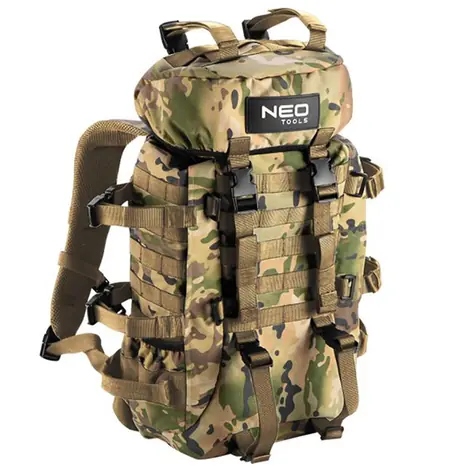 Neo Tools 84-325 / Outdoor-Rucksack / Polyester-Camouflage / 30L / sehr langlebig