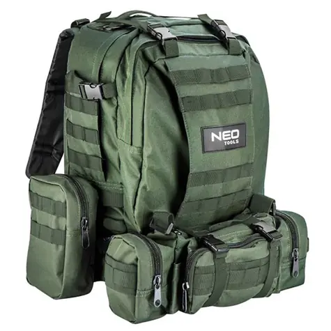 Neo Tools 84-326 / Outdoor-Rucksack / grün aus Polyester / Volumen 40L / sehr langlebig