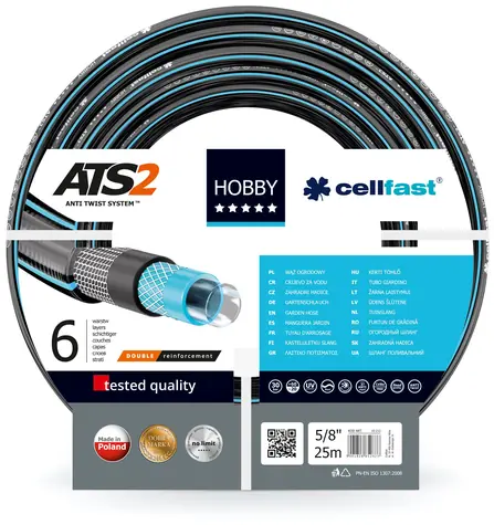 CELLFAST 16-211 Hobby ATS2 Gartenschlauch (5/8") - Länge 50 m / Sonderangebot