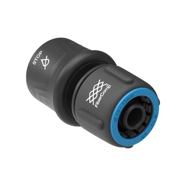 Fiskars 1054789 FiberComp Schlauch-Schnellverbinder STOP 13-15 mm (1/2"-5/8")