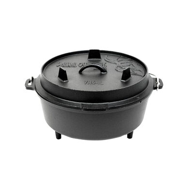 Valhal Outdoor Gusseisen-Outdoor-Topf (Camp Dutch Oven) VH6.1L+