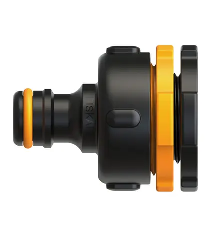 Fiskars 1027051 Comfort Multi-Schnellanschlussschlauch zum Wasserhahn, 1/2" & 3/4" & 1"