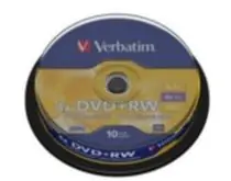 Verbatim 10 Stück DVD+RW 4,7 GB 4X / Spindel