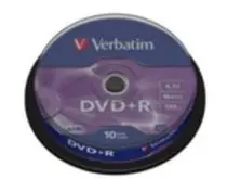 Verbatim 10 Stück DVD+ R 4,7 GB 16x / Spindel