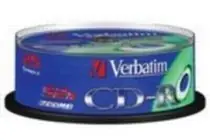 Verbatim 25 Stück CD- R 700 MB 52x / Extra Schutz / Spindel