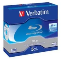 Verbatim BD- R Blu-RAY 25 GB / 25 GB / 6x / Jewel