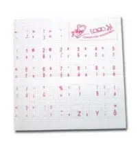 Tastaturaufkleber - Tschechisch - Rot