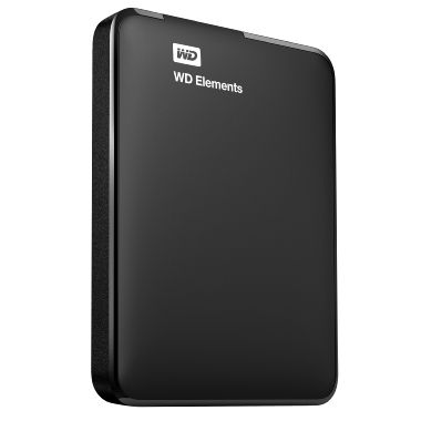 WD Elements Portable 2 TB / HDD / 2,5 Zoll / NTFS / USB 3.0 / Schwarz / 2 Jahre