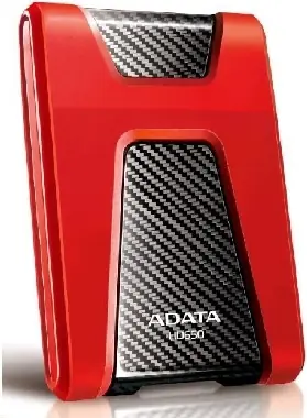 ADATA Durable HD650 1 TB rot / Externe Festplatte / 2,5 Zoll / USB 3.2 Gen 1 - (USB-A 3.0)