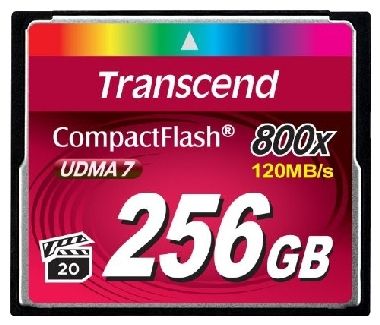 Transcend Compact Flash 256 GB Premium / CF / 256 GB / 800x