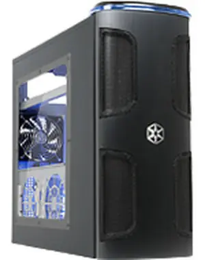 Silverstone SST-KL03B-W Kublai / PC-Gehäuse / Miditower / ATX / ohne Netzteil / USB 2.0 / transparente Seite / schwarz