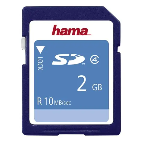 HAMA SD 2 GB / SD / 2 GB / Klasse 4 / 10 MB lesen / 5 MB schreiben