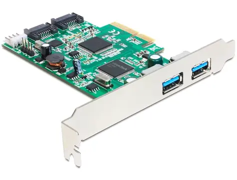 DeLock PCI Express Karte > 2 x extern USB 3.0, 2 x intern SATA 6 Gb/s
