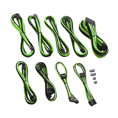CableMod PRO ModMesh C-Series Kabel- Kit für Corsair AXi & HXi & RM - schwarz-hellgrün