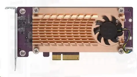 QNAP QM2-2P-244A / Erweiterungskarte für SSD M.2 22110 & 2280 / 2 Steckplätze / TVS-x82 & TS-x77 NAS-Unterstützung