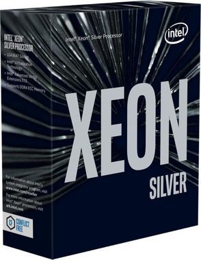 Intel Xeon 4210R Silber bei 2,4 GHz / TB 3,2 GHz / 10C20T / 13,75 MB / 3647 / Cascade Lake / 100 W