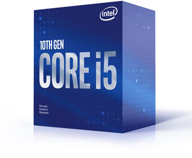 Intel Core i5-10400F bei 2,9 GHz / TB 4,3 GHz / 6C12T / 12 MB / Kein VGA / 1200 / Comet Lake / 65 W