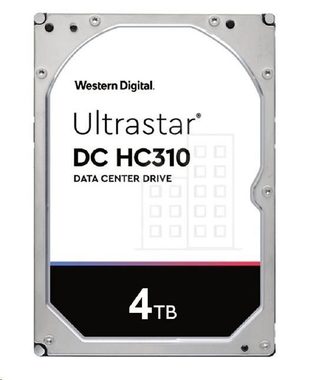 WD Ultrastar DC HC310 7K6 4 TB (0B36040) / Festplatte / 3,5" SATA III / 7.200 U/min / 256 MB Cache / für NAS