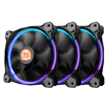 Thermaltake Riing 14 LED RGB (3 Stück) / Lüfter / 140 x 140 x 25 mm / 1400 U/min / 28,1 dB
