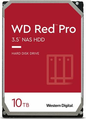 WD Red Pro (KFBX) 10 TB / HDD / 3,5" SATA III / 7.200 U/min / 256 MB Cache / 5 Jahre / für NAS