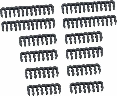 CableMod PRO Bridged Kabelklemmen-Set schwarz / 12 Klemmen / 4x24pin / 4x16pin / 4x14pin