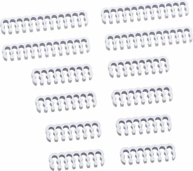 CableMod PRO Bridged Kabelklemmen-Set weiß / 12 Klemmen / 4x24pin / 4x16pin / 4x14pin