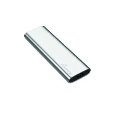 MediaRange MR1102 480 GB Silber / Externe SSD / M.2 SATA III / TLC / USB-C / R: 450 MB / W: 420 MB